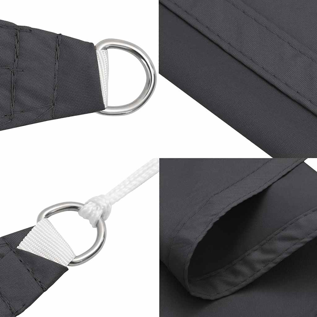 Parasole a Vela Oxford Rettangolare 5x8 m Antracite | homemem39