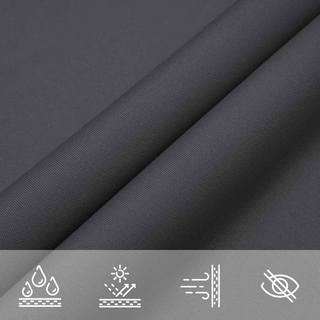 Parasole a Vela Oxford Rettangolare 5x8 m Antracite | homemem39