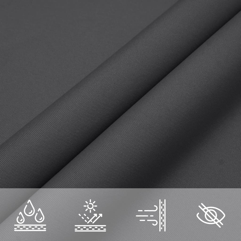 Parasole a Vela Oxford Triangolare 2,5x2,5x3,5 m Antracite | homemem39