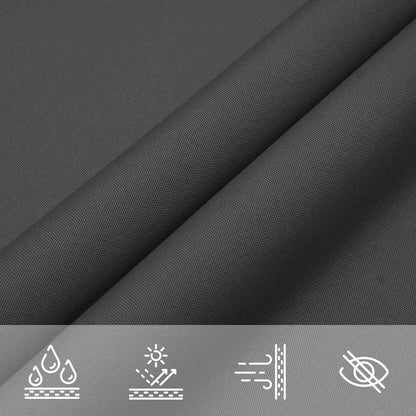 Parasole a Vela Oxford Triangolare 3x4x4 m Antracite | homemem39