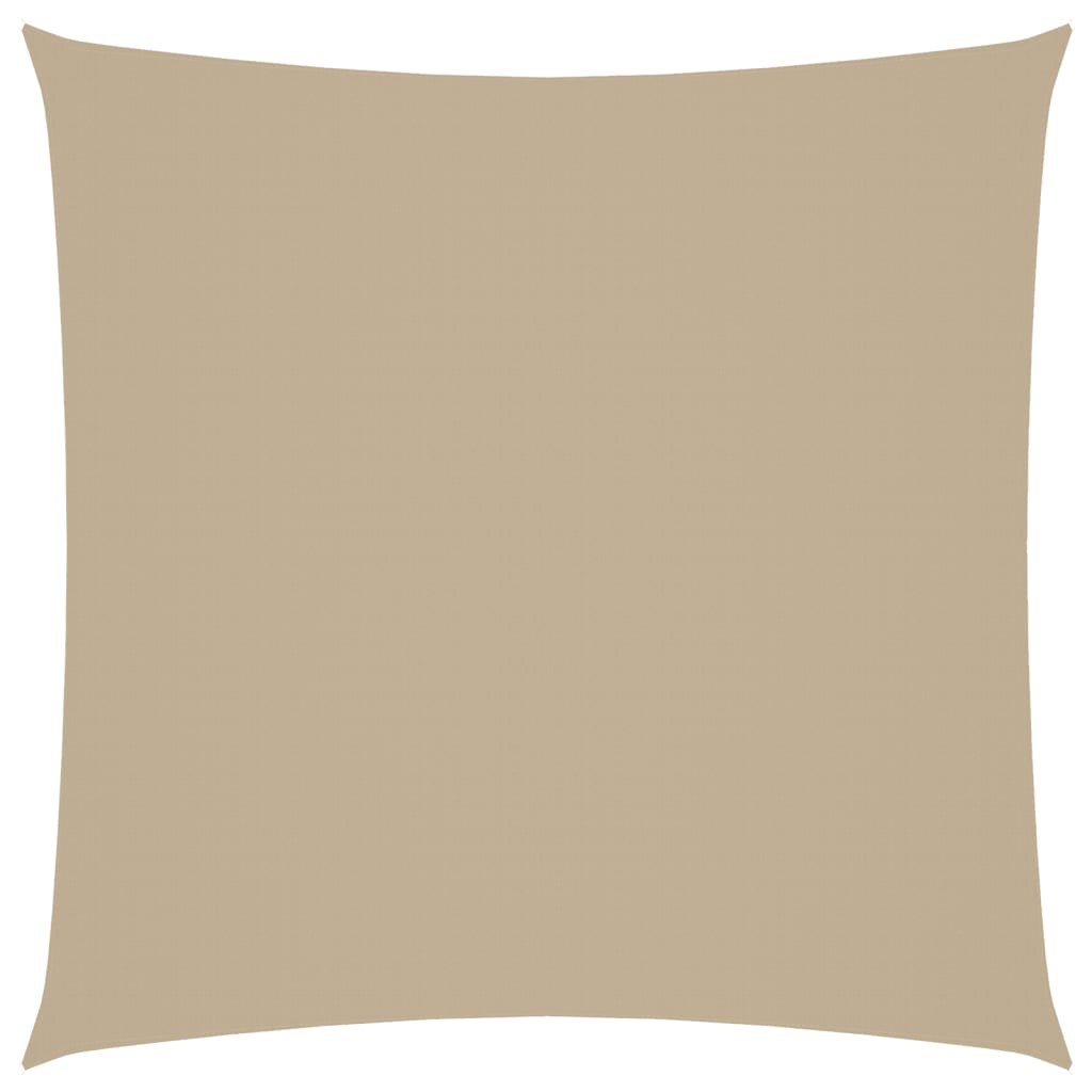 Parasole a Vela in Tela Oxford Quadrata 4x4 m Beige | homemem39