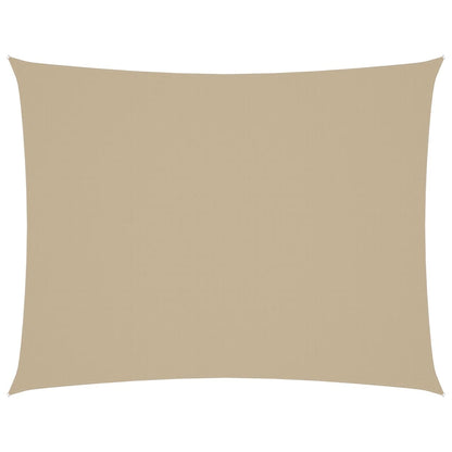 Parasole a Vela Oxford Rettangolare 2x3 m Beige | homemem39