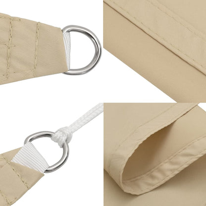 Parasole a Vela Oxford Rettangolare 2x5 m Beige | homemem39