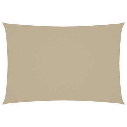 Parasole a Vela Oxford Rettangolare 2,5x4,5 m Beige - homemem39