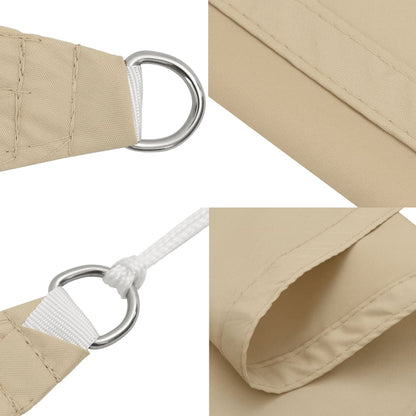 Parasole a Vela Oxford Rettangolare 2,5x4,5 m Beige - homemem39