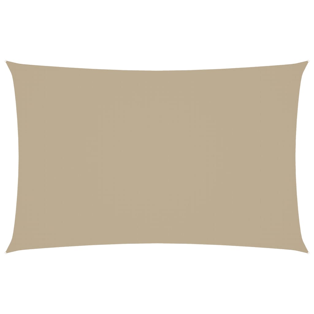 Parasole a Vela Oxford Rettangolare 2,5x5 m Beige | homemem39