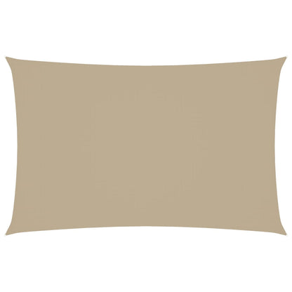 Parasole a Vela Oxford Rettangolare 2,5x5 m Beige | homemem39