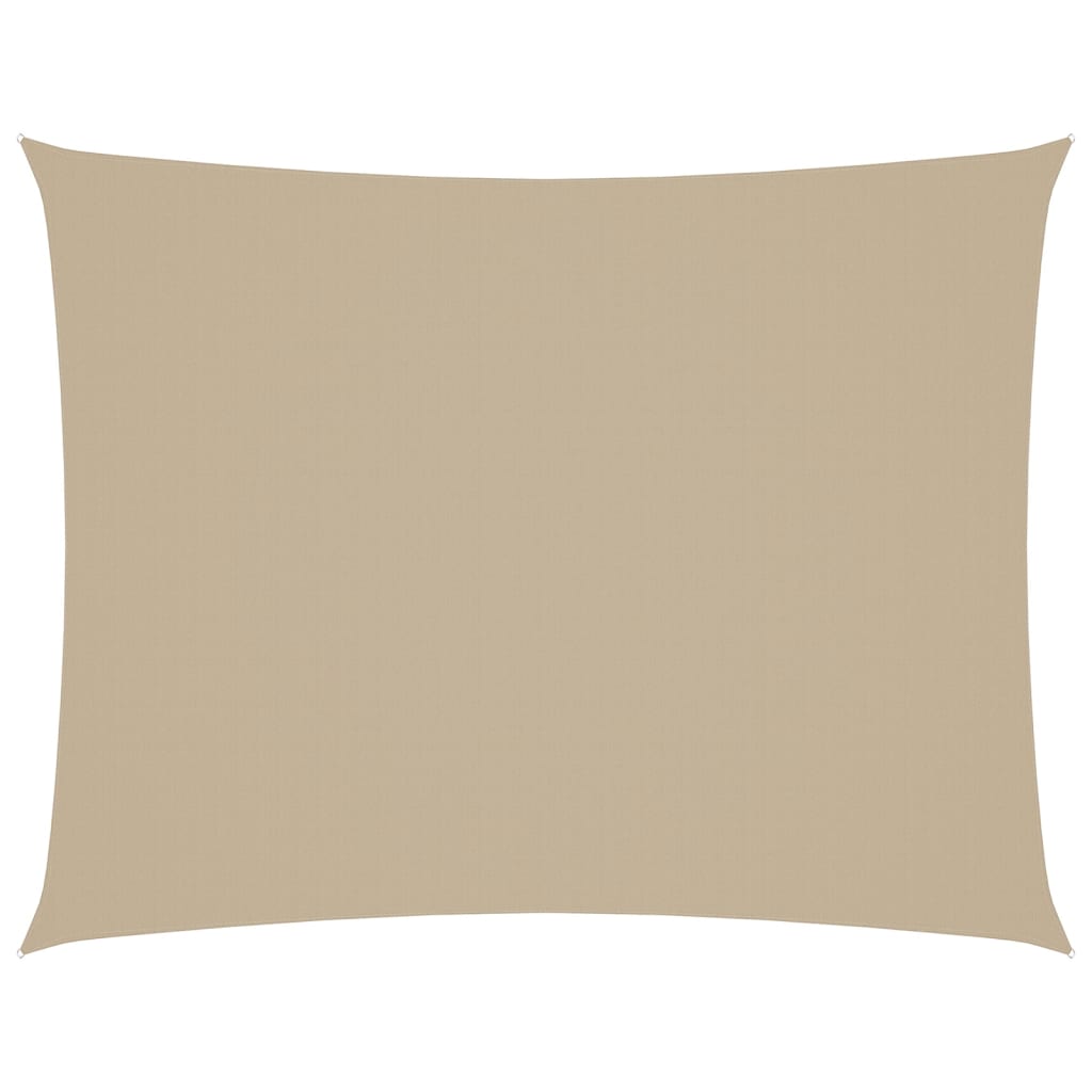 Parasole a Vela Oxford Rettangolare 3x4 m Beige