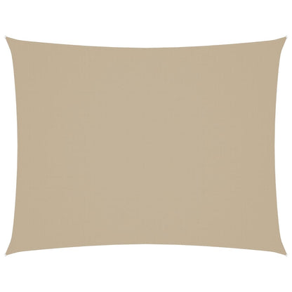 Parasole a Vela Oxford Rettangolare 3x4 m Beige