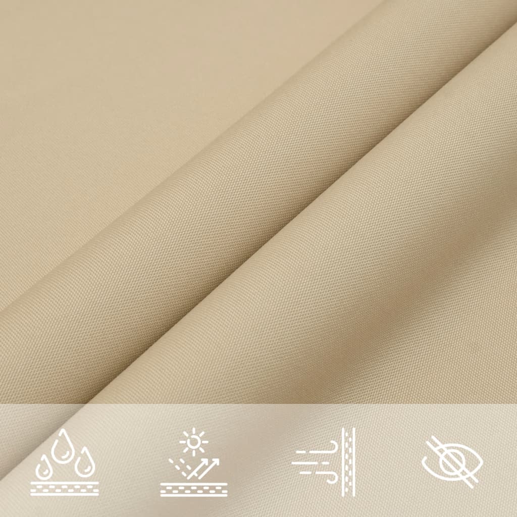 Parasole a Vela Oxford Rettangolare 3x5 m Beige