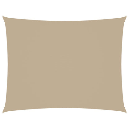 Parasole a Vela Oxford Rettangolare 3,5x4,5 m Beige