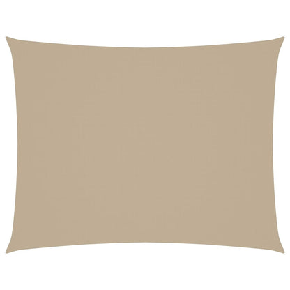 Parasole a Vela Oxford Rettangolare 5x6 m Beige | homemem39