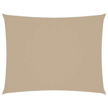 Parasole a Vela Oxford Rettangolare 6x7 m Beige