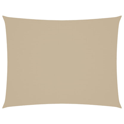 Parasole a Vela Oxford Rettangolare 6x8 m Beige