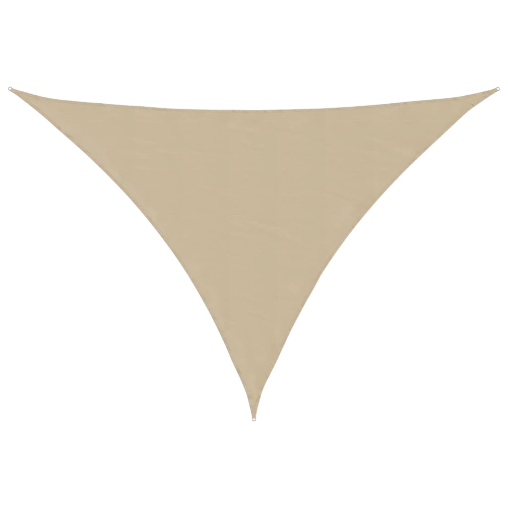 Parasole a Vela Oxford Triangolare 3,5x3,5x4,9 m Beige - homemem39