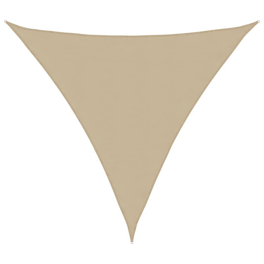 Parasole a Vela Oxford Triangolare 4x4x4 m Beige - homemem39