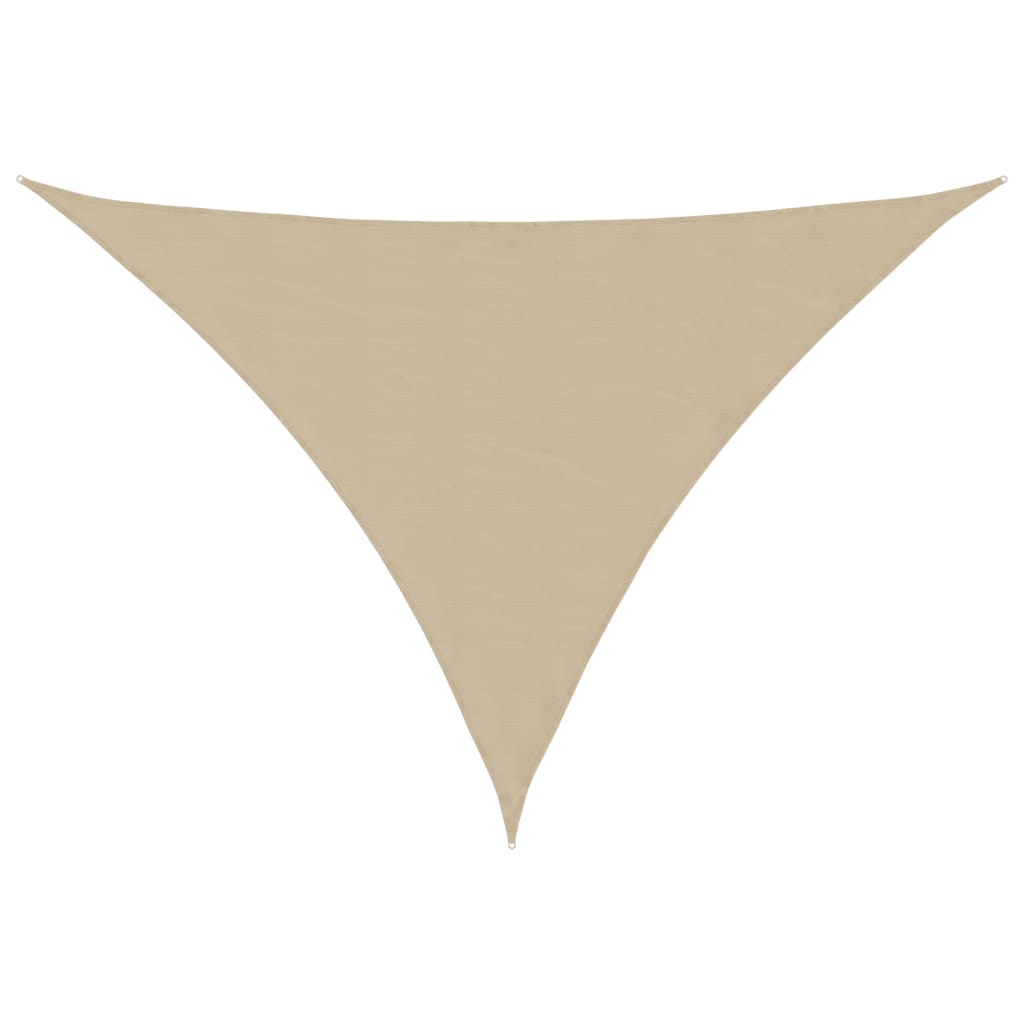 Parasole a Vela Oxford Triangolare 4x4x5,8 m Beige | homemem39