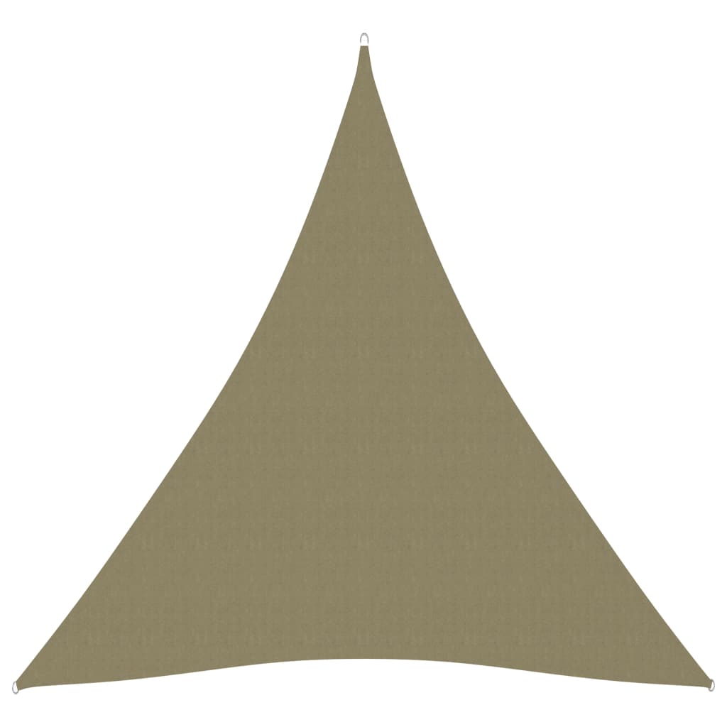 Parasole a Vela Oxford Triangolare 4x5x5 m Beige - homemem39