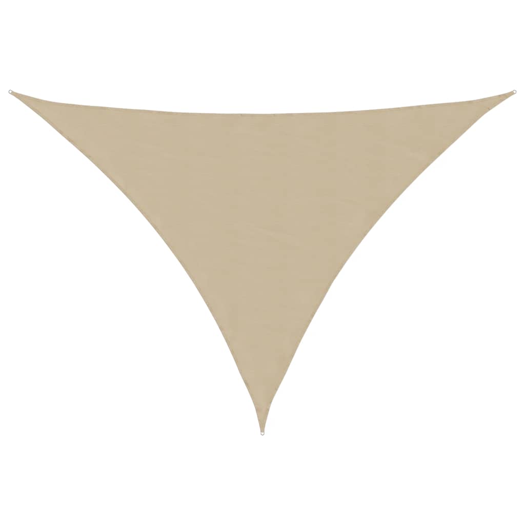 Parasole a Vela Oxford Triangolare 4x5x6,4 m Beige | homemem39