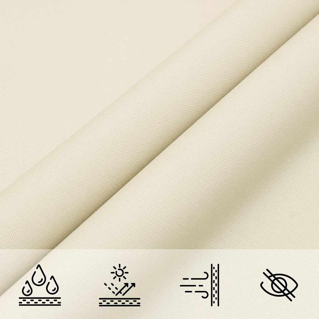 Vela Parasole in Tela Oxford Quadrata 3x3 m Crema | homemem39