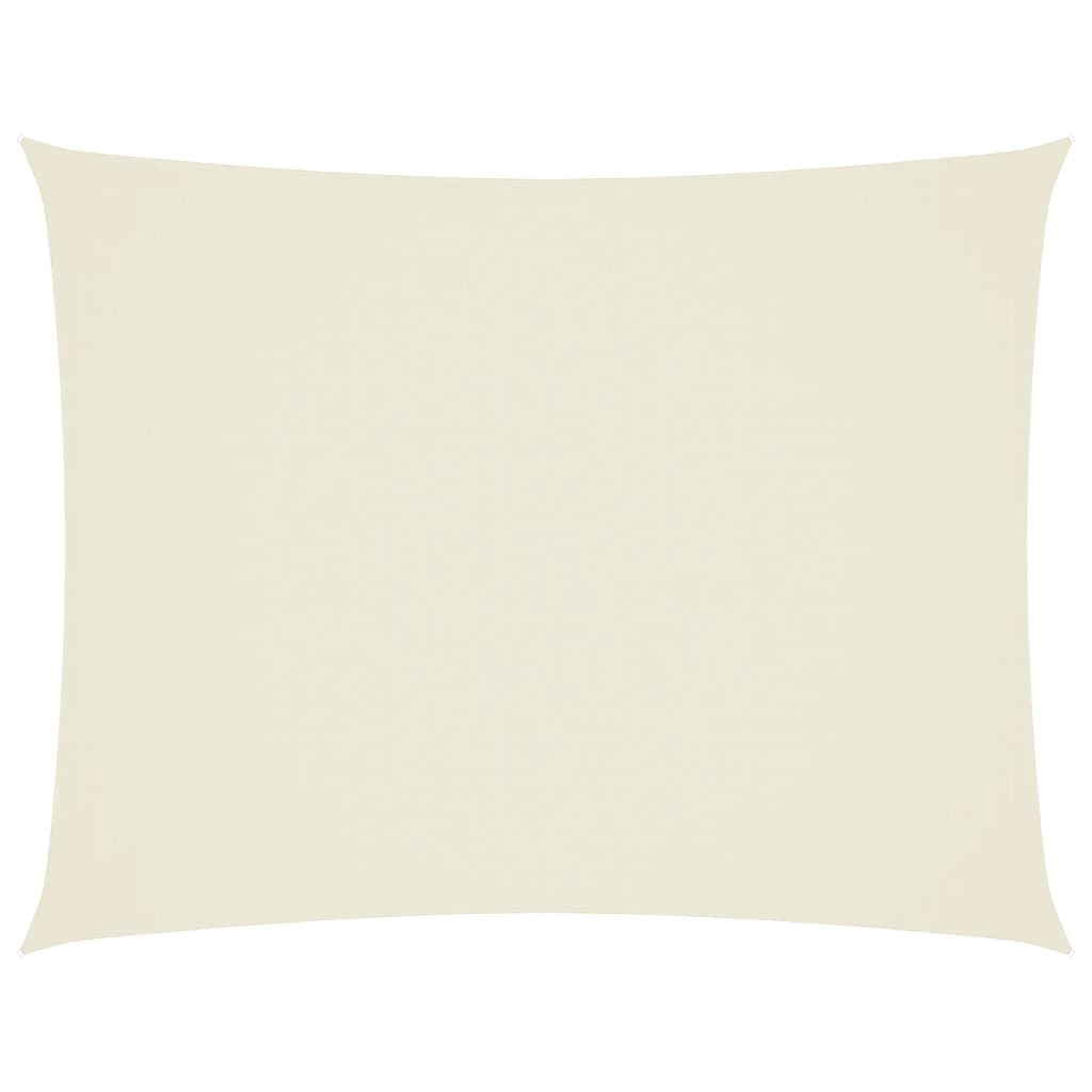 Parasole a Vela Oxford Rettangolare 2x3 m Crema - homemem39
