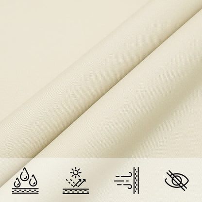 Parasole a Vela Oxford Rettangolare 2x4,5 m Crema - homemem39