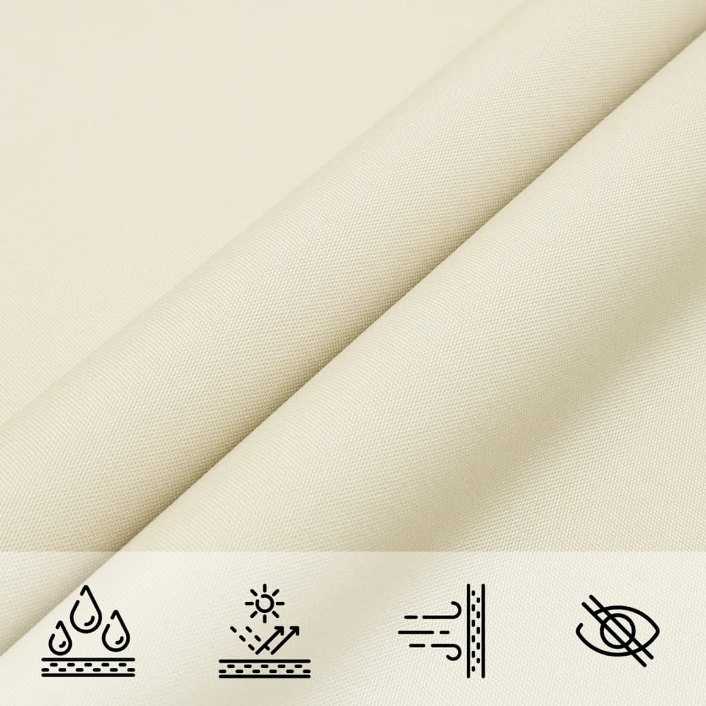 Parasole a Vela Oxford Rettangolare 5x6 m Crema | homemem39