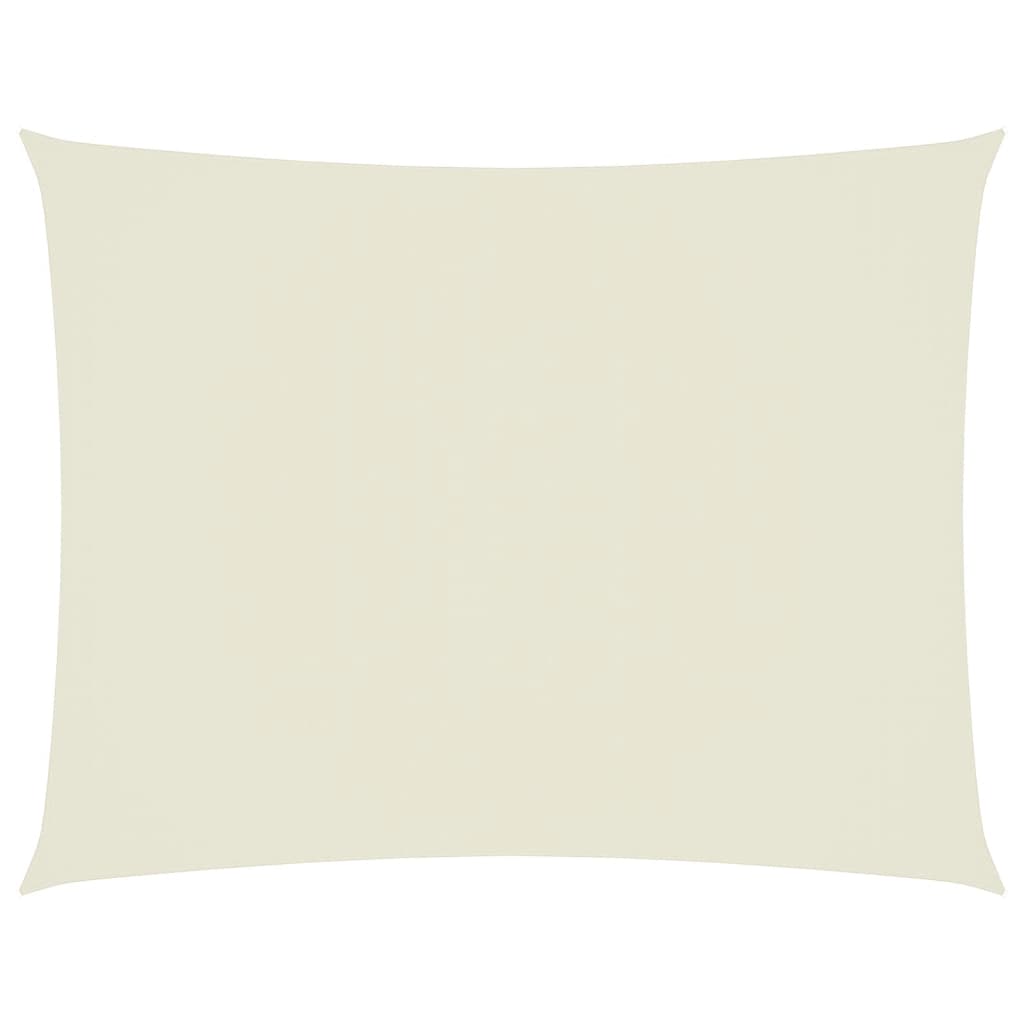 Parasole a Vela Oxford Rettangolare 6x7 m Crema | homemem39
