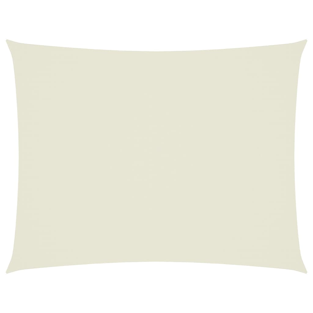 Parasole a Vela Oxford Rettangolare 6x8 m Crema | homemem39
