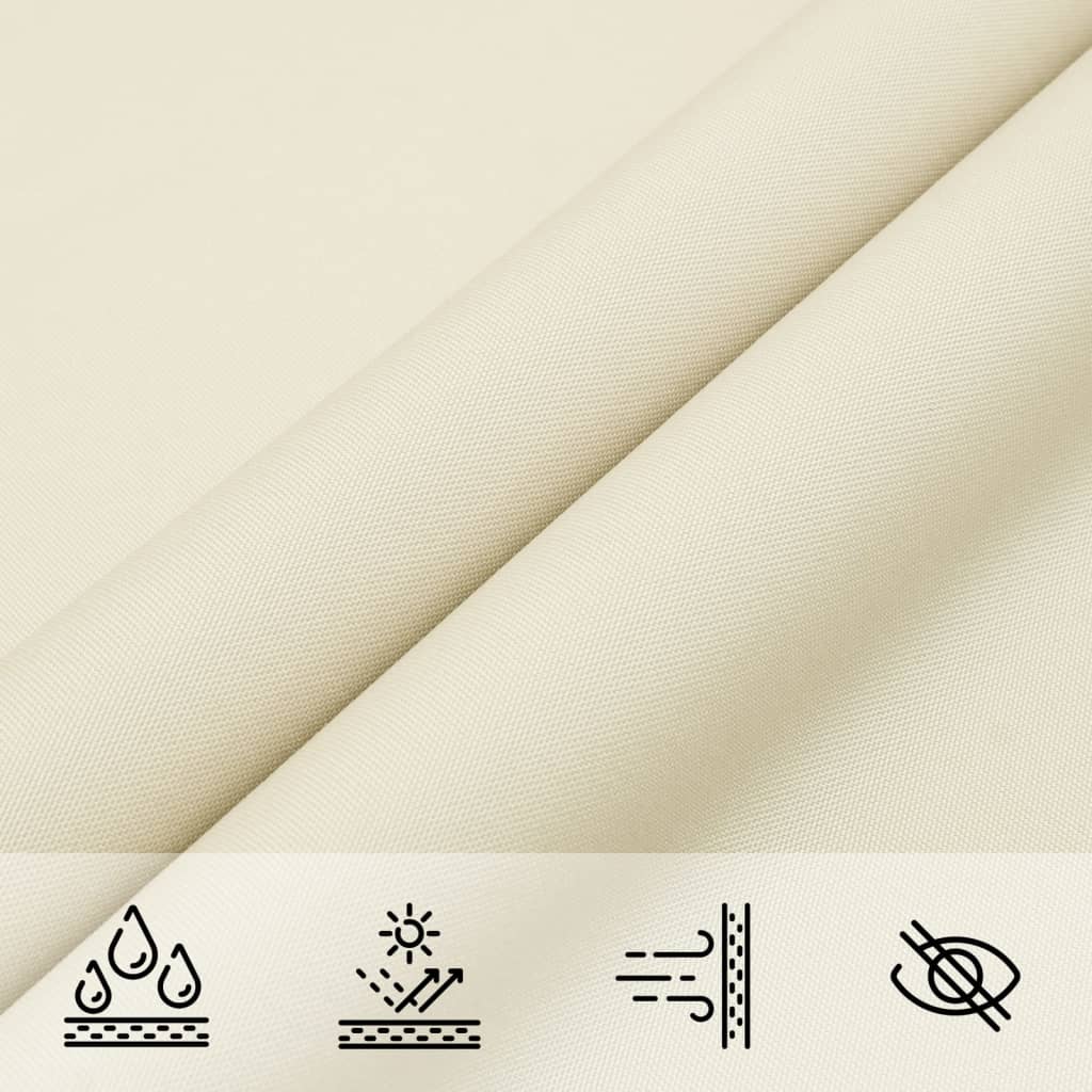 Parasole a Vela Oxford Triangolare 2,5x2,5x3,5 m Crema | homemem39