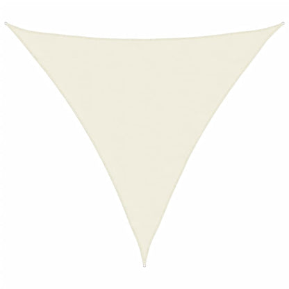 Parasole a Vela Oxford Triangolare 3x3x3 m Crema | homemem39