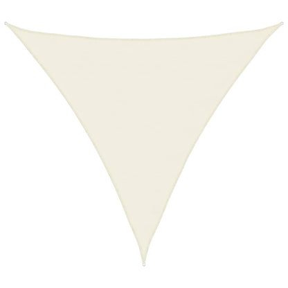 Parasole a Vela Oxford Triangolare 3x3x3 m Crema