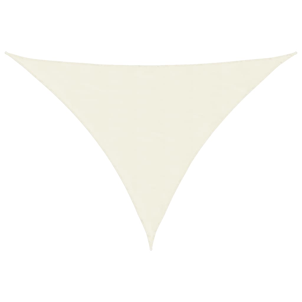 Parasole a Vela Oxford Triangolare 3x3x4,24 m Crema | homemem39