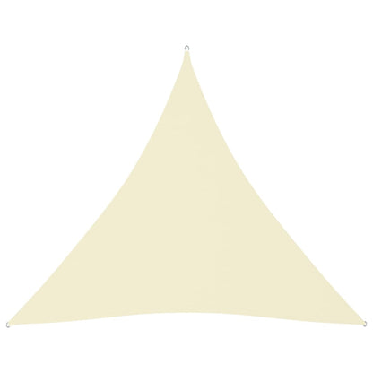 Parasole a Vela Oxford Triangolare 4,5x4,5x4,5 m Crema - homemem39