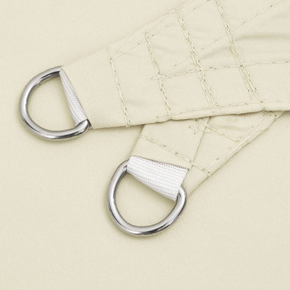 Parasole a Vela Oxford Triangolare 4,5x4,5x4,5 m Crema - homemem39