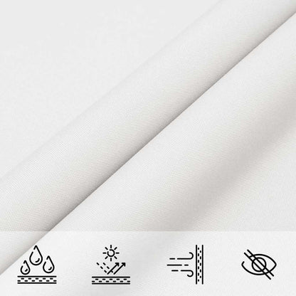 Parasole a Vela in Tela Oxford Quadrata 6x6 m Bianco | homemem39