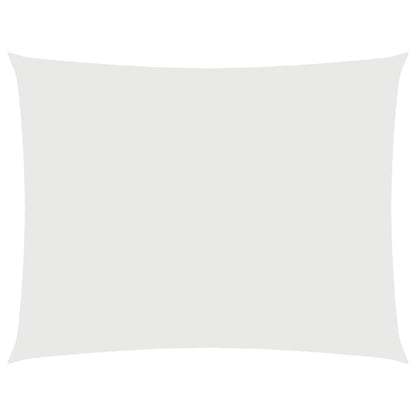 Parasole a Vela in Tessuto Oxford Rettangolare 2x3 m Bianco - homemem39