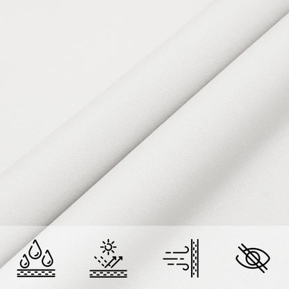 Parasole a Vela in Tessuto Oxford Rettangolare 2x3,5 m Bianco | homemem39