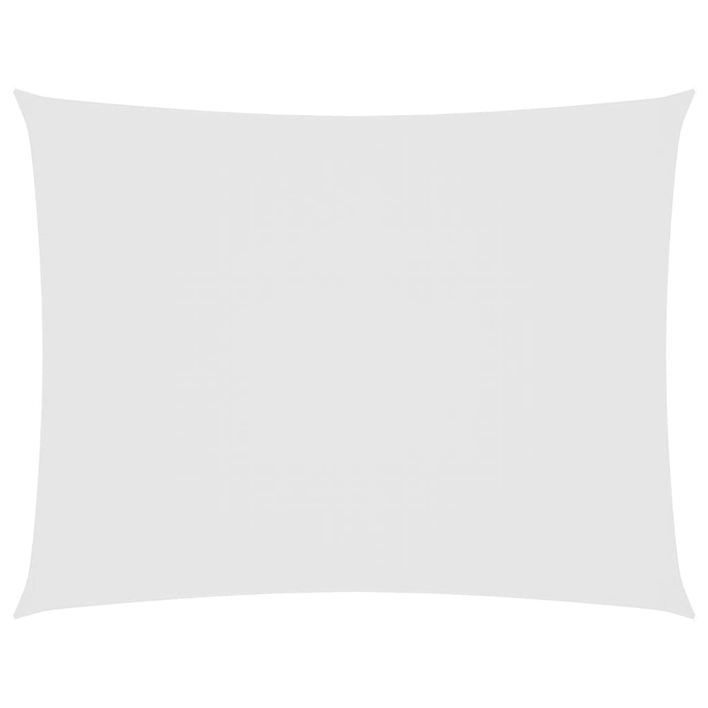 Parasole a Vela Oxford Rettangolare 5x6 m Bianco | homemem39
