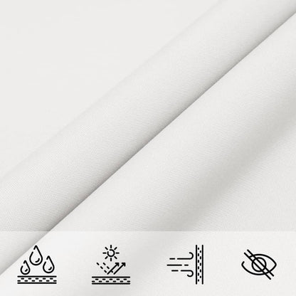 Parasole a Vela Oxford Rettangolare 5x6 m Bianco | homemem39