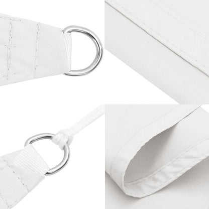 Parasole a Vela in Tessuto Oxford Rettangolare 6x7 m Bianco | homemem39