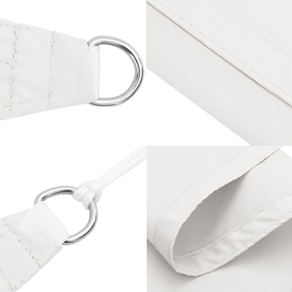 Parasole a Vela Oxford Rettangolare 6x8 m Bianco | homemem39