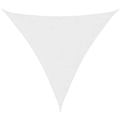 Parasole a Vela Oxford Triangolare 3x3x3 m Bianco | homemem39
