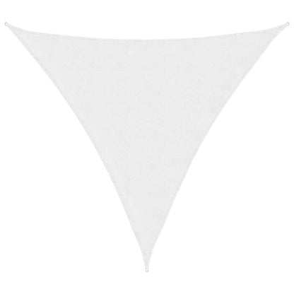 Parasole a Vela Oxford Triangolare 3x3x3 m Bianco