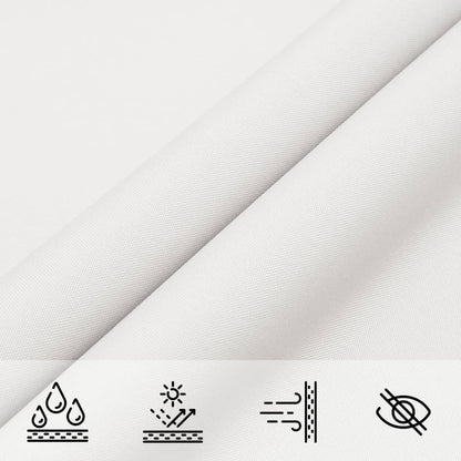 Parasole a Vela Oxford Triangolare 3x3x3 m Bianco | homemem39