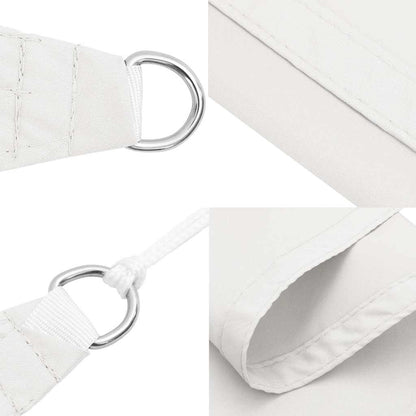 Parasole a Vela Oxford Triangolare 4x4x4 m Bianco
