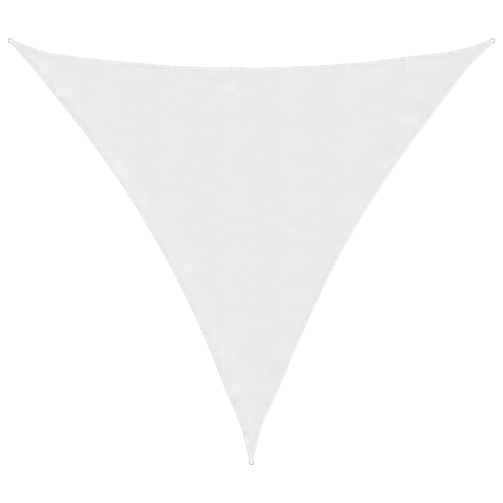 Parasole a Vela Oxford Triangolare 4,5x4,5x4,5 m Bianco - homemem39