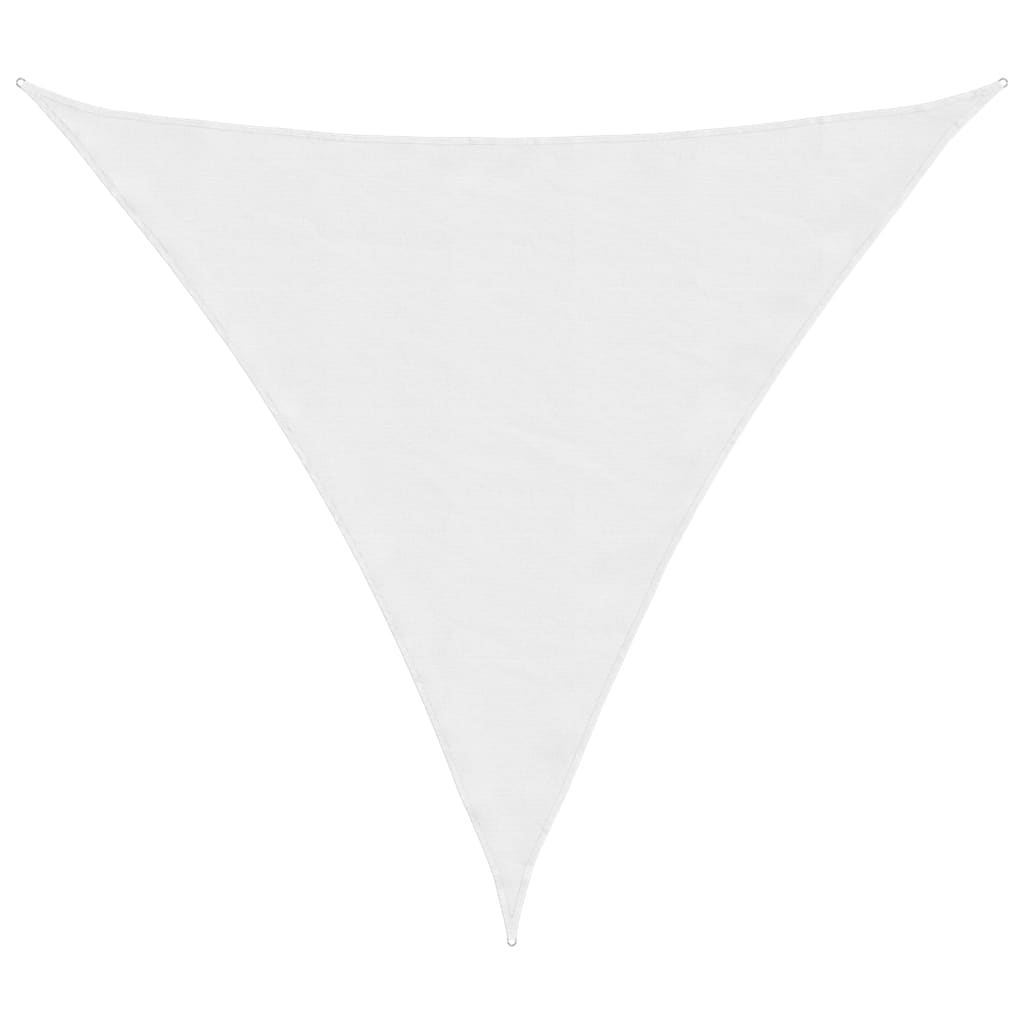 Parasole a Vela Oxford Triangolare 5x5x5 m Bianco | homemem39