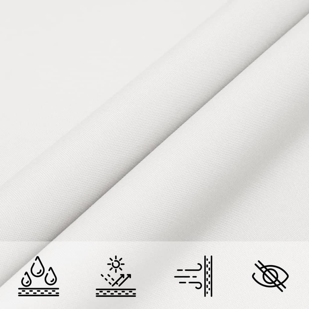 Parasole a Vela Oxford Triangolare 5x5x5 m Bianco | homemem39