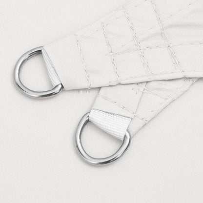 Parasole a Vela Oxford Triangolare 5x7x7 m Bianco